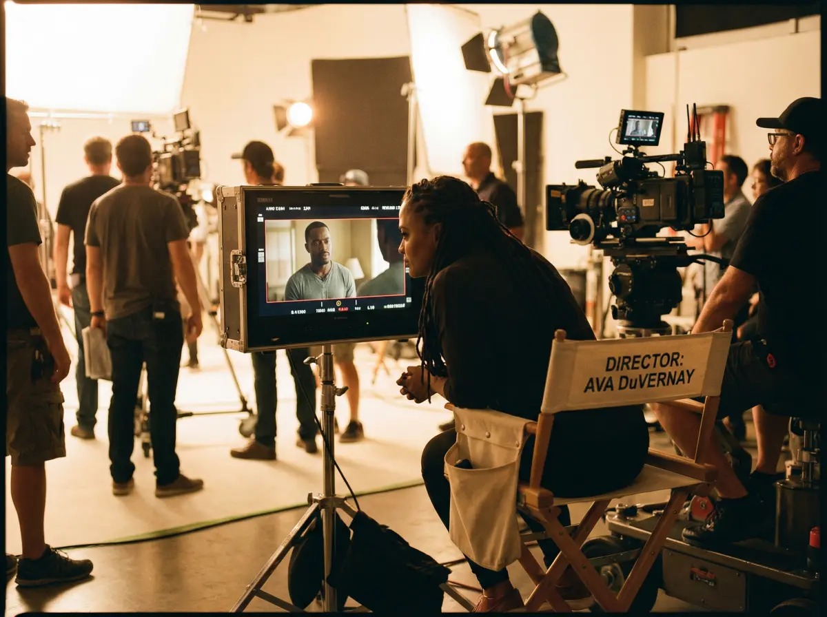 知名导演在 91黑料 平台发布的剧组工作现场